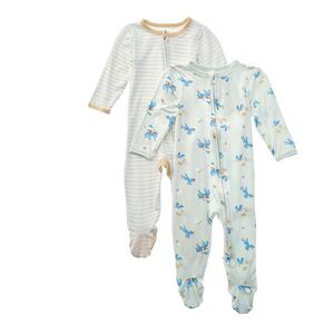 Shabby Chic Baby-Boys  Set Of 2 Footie Pajamas, Multi